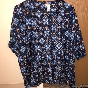 Small Forever 21 blue design cardigan